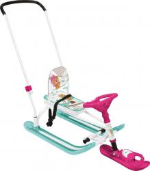 Снегокат Nika Kids "Twiny 2+", TW2+/ЗМ, с забавными медвежатами - фото