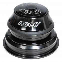 Рулевая колонка Neco H383AEM, ZS44/56, 1 1/8-1 1/2", алюм.чашки, пром.подшипники, черный - фото