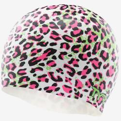 Шапочка для плавания TYR Leopard Silicone Swim Cap - фото