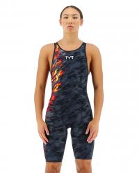 Гидрокостюм с открытой спиной  TYR VENZO Camo Open Back Swimsuit - фото