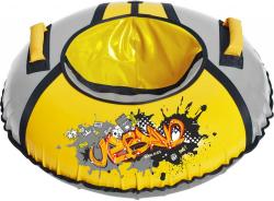 Тюбинг 70 см ТБ1КР-70/ГФ2 желтый/серебро граффити - фото