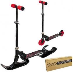 Снегокат-самокат зимний 2 в 1, 2106012SZ - фото