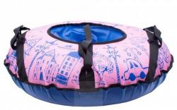 Тюбинг 65см ГОРОД, розовый - фото