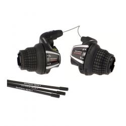 Шифтер Shimano Tourney, RS35, лев/пр, 3x6ск, тр.+оплетк, ESLRS35P6A - фото