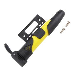 Насос мини, 30x210, высокопрочный пластик, телескопический, крепл.на раму, авто ниппель - фото