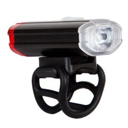 Фонарь передний STG FL1612  200lm 800 mAH Свет спереди и сзади, крепление на шлем/руль - фото