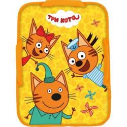 Ледянка мягкая прямоугольная с рисунком Три кота - фото
