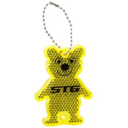 Светоотражатель STG KW-101, брелок "Медведь". - фото