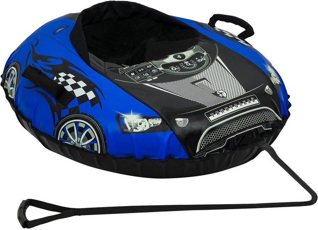 Тюбинг овальный Машинка Comfort, синий