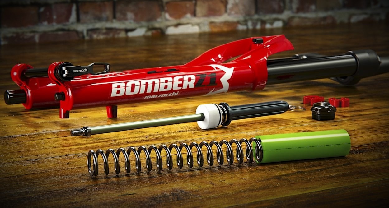 Пружинная вилка для велосипеда