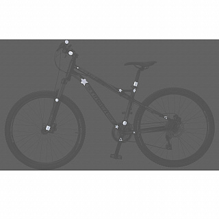 Светоотражатель  комлект наклеек "Фигуры". - фото