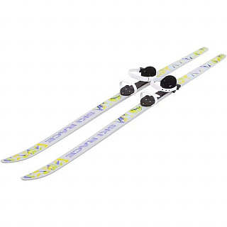 Лыжи подростковые SKI RACE с палками - фото