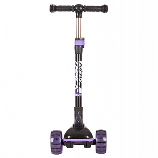 Самокат-кикборд Novatrack RainBow Basic Black (2022) - фото