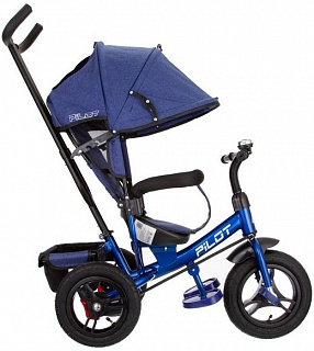 Велосипед трехколесный Pilot PTA3, с ручкой управления - фото
