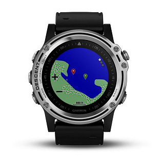 Часы GARMIN Descent Mk1 (Silver/Black Band) - фото