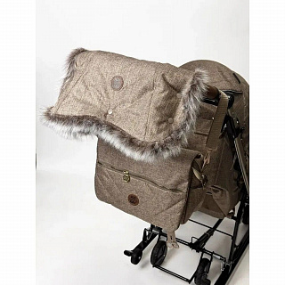 Коляска комбинированная НИКА Joy every day1, бежевый с мишками, J1/3 - фото