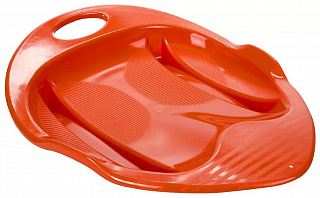 Санки пластиковые Снежный гонщик, цвет в ассортименте - фото