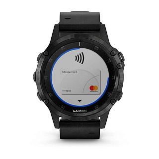 Часы GARMIN Fenix 5 Plus Sapphire (Black/Black Band) - фото