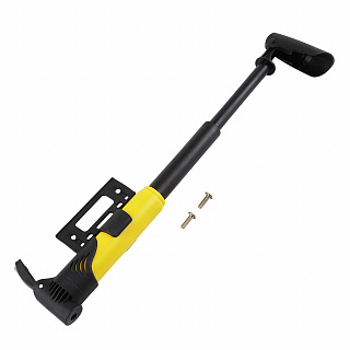 Насос мини, 30x210, высокопрочный пластик, телескопический, крепл.на раму, авто ниппель - фото