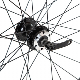 Колесо 26" переднее 32 спицы двойной обод втулка SF B27F - фото