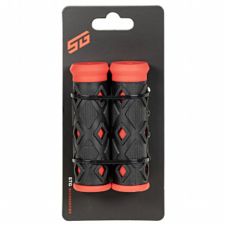 Рукоятки руля ХD-113B, 95мм, черно-красные - фото