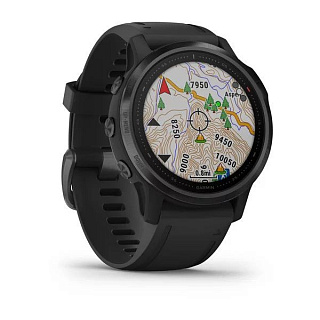 Часы GARMIN Fenix 6S Pro (Black/Black Band) - фото